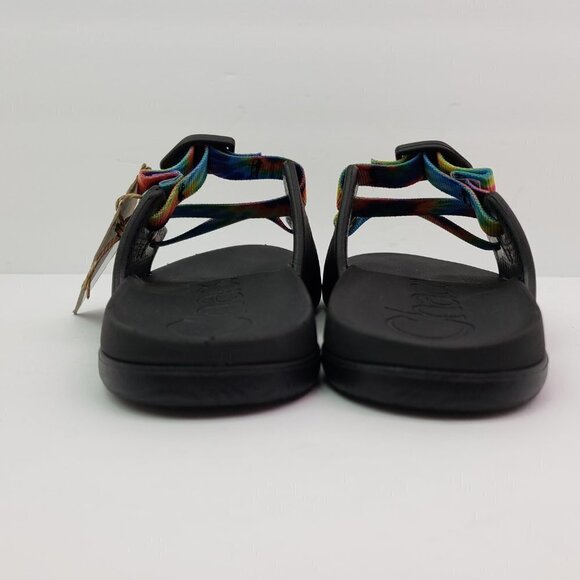 NEW Chaco Chillos Kids Size 5Y Dark Tie Dye Slip On Outdoors Sport Slide Sandals - Picture 7 of 12